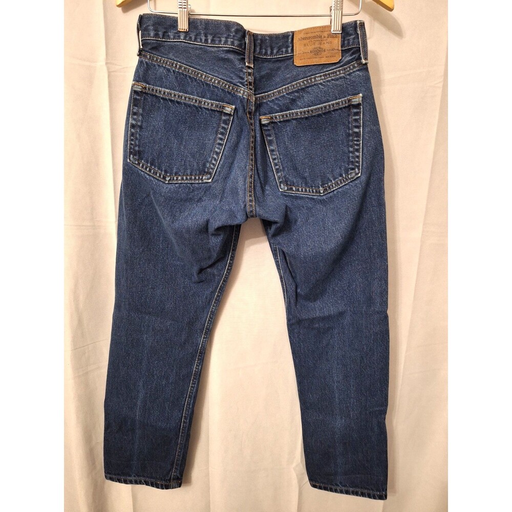 Vintage Abercrombie & Fitch Selvedge Denim Capri Jeans Women Sz 6 Made In USA - Picture 2 of 13